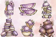 Whimsical Summer Sweet Treats Clipar, an Illustration by SVGArt (Thumbnail 2 of 9)