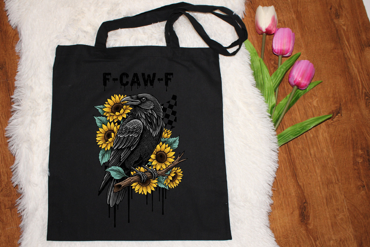 Crow Raven PNG, F-CAW-F Funny Hallow, an Illustration by designcity5 (Photo 6 of 8)