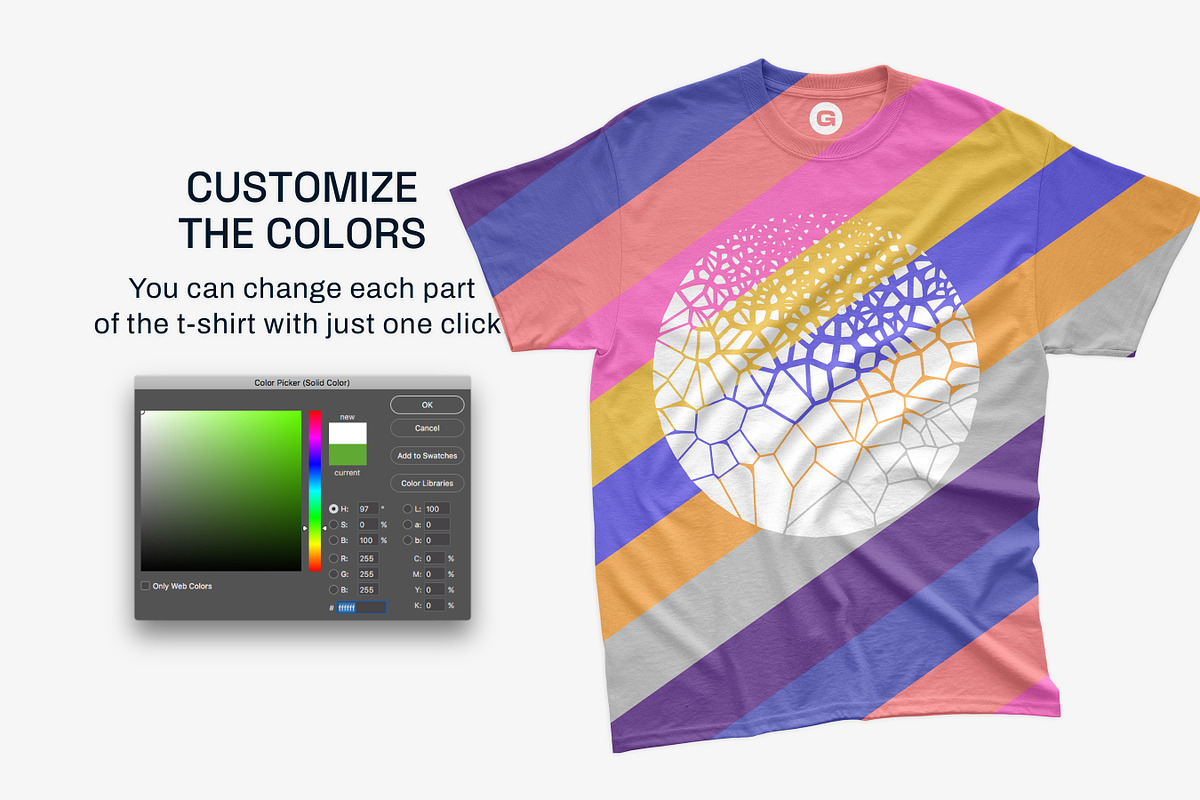 Gildan G800 Dryblend T-Shirt Mockups, a Shirt Mockup by GraphicHero (Photo 5 of 9)