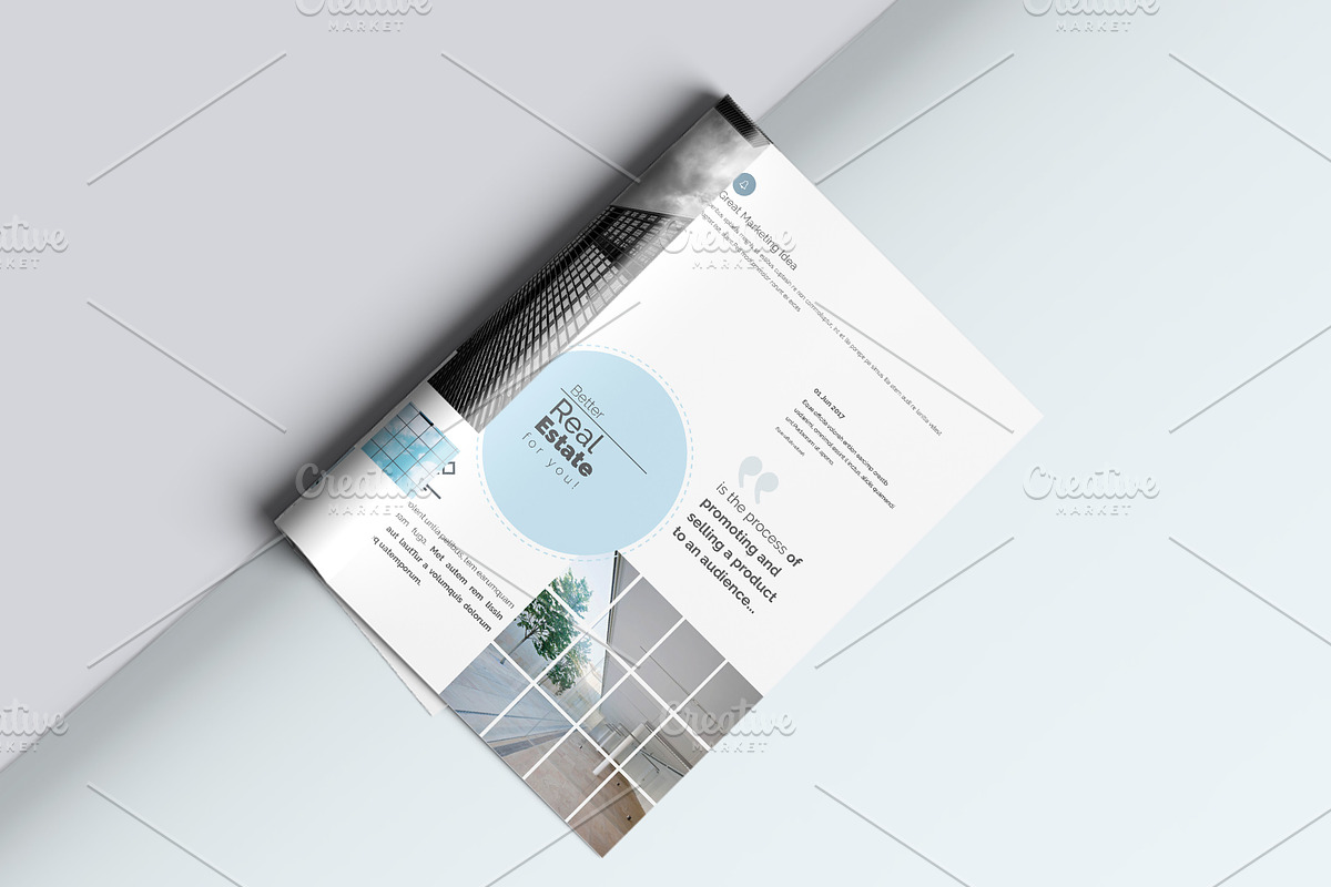 Minimal Real Estate Brochure, a Brochure Template by Addaxx (Photo 3 of 4)