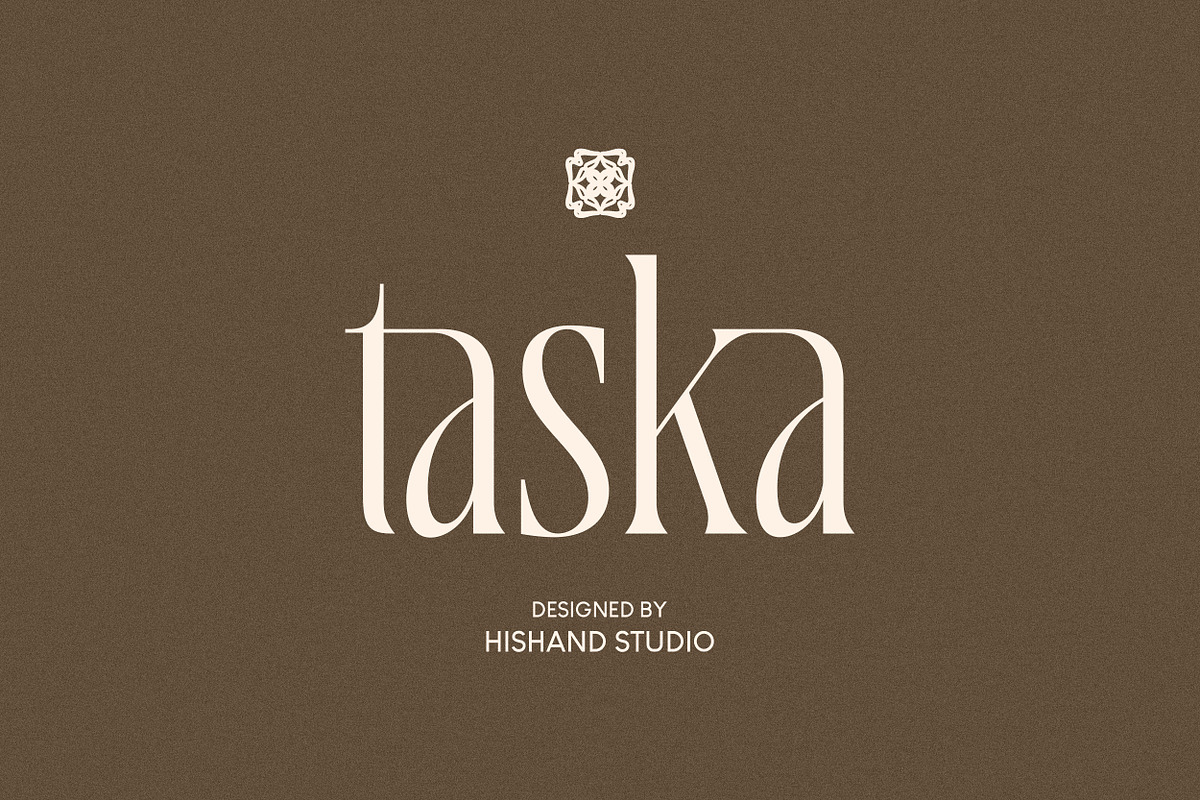Taska Serif Display, a Serif Font by Hishand Studio (Photo 1 of 10)
