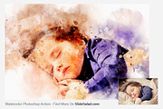 Watercolor Photoshop Action, an Action Add-On by SlideSalad (Thumbnail 9 of 14)