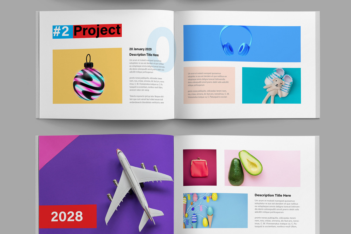 Colorful Creative Portfolio Layout