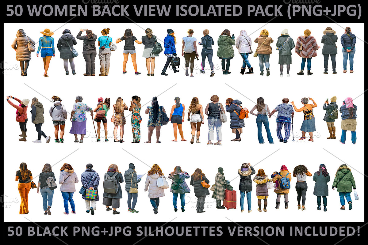 50 Diverse Women PNG +Silhouettes, a Person Photo by DanFLCreativo (Photo 1 of 3)