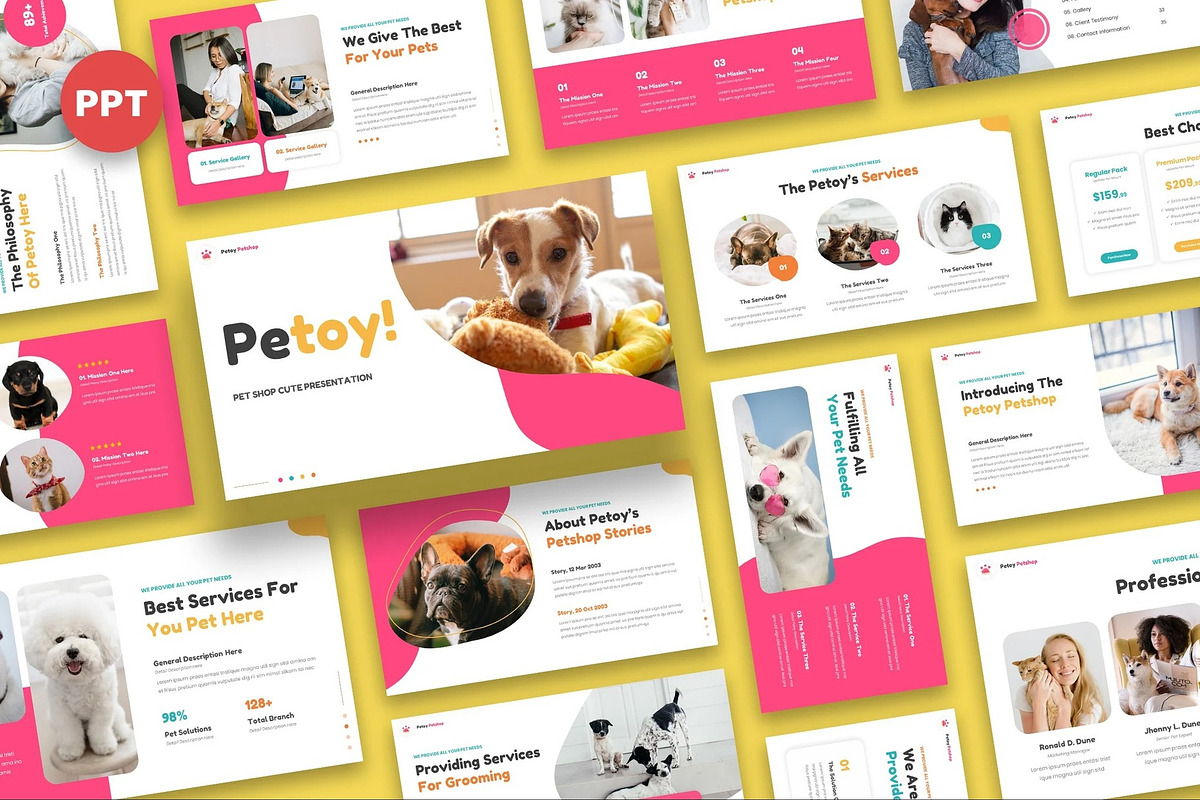 Petoy - Pet Shop Cute Powerpoint, a Presentation Template by Fit-tee (Photo 1 of 5)