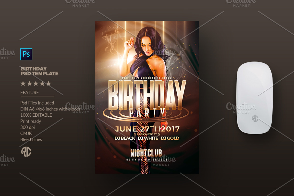 Birthday Party - Flyer Template, a Flyer Template by Rome B Creation (Photo 2 of 3)