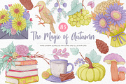 The Magic of Autumn Collection, a Seasonal Illustration by GVGraphics (Thumbnail 1 of 13)