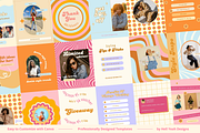 100 Retro Instagram Post Templates, a Social Media Template by Hell Yeah Designs (Thumbnail 5 of 10)