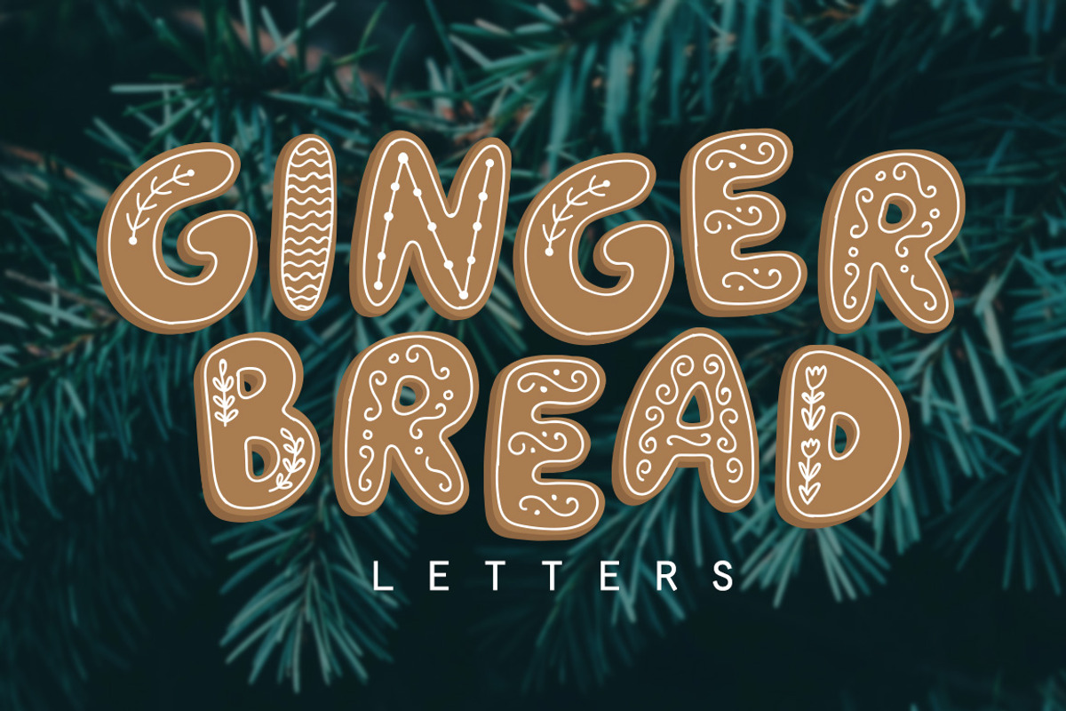 Gingerbread Letters, an Illustration by Quirky Queen Media (Photo 1 of 8)