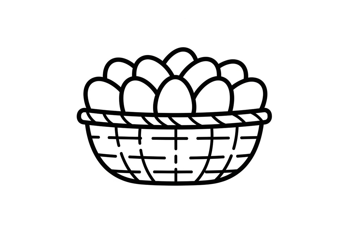 Easter Basket Vector Silhouette Bund, an Illustration by Designs_River (Photo 42 of 51)