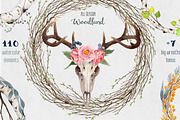 Watercolor Woodland, an Illustration by Watercolor Nomads (Thumbnail 1 of 5)