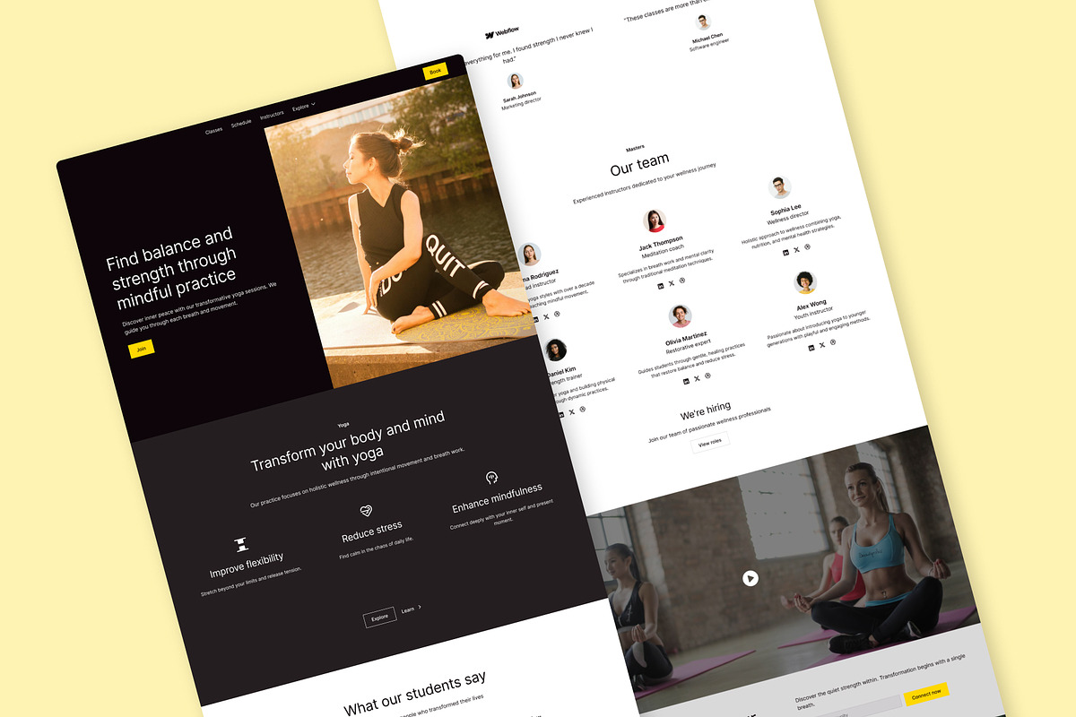 Yoga - Landing Page Template preview 2