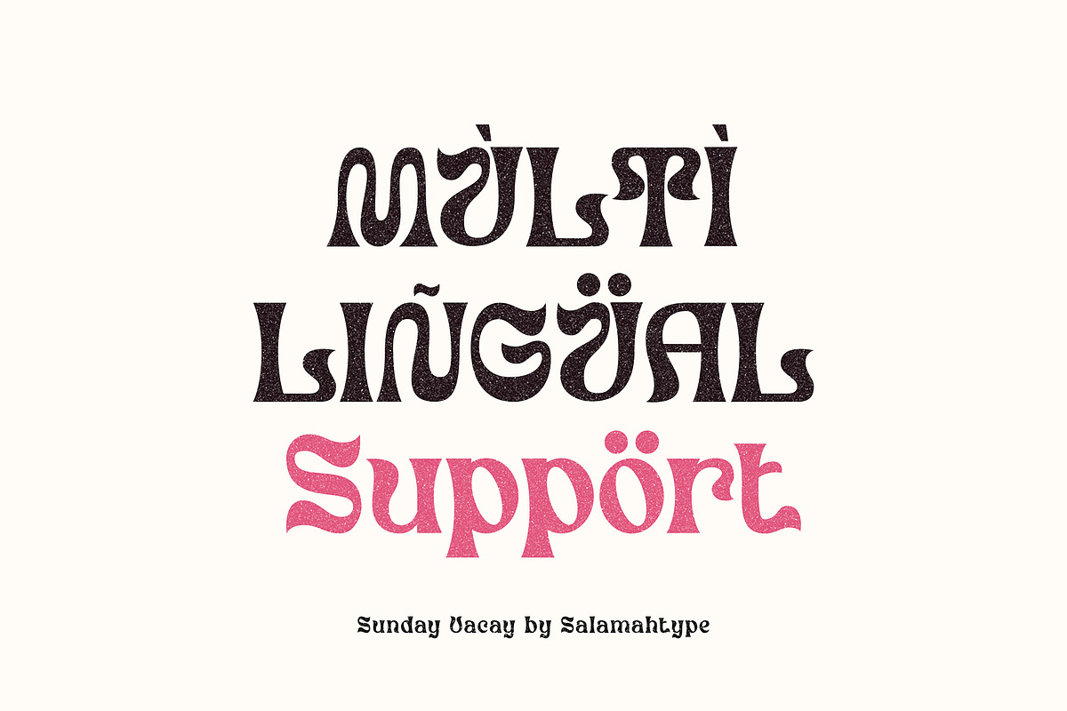 Sunday Vacay Display Font, a Font by Salamahtype (Photo 8 of 8)