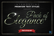 Elegance #1 - 15 Text Styles, a Layer Style Add-On by Jonas Stensgaard (Thumbnail 8 of 18)