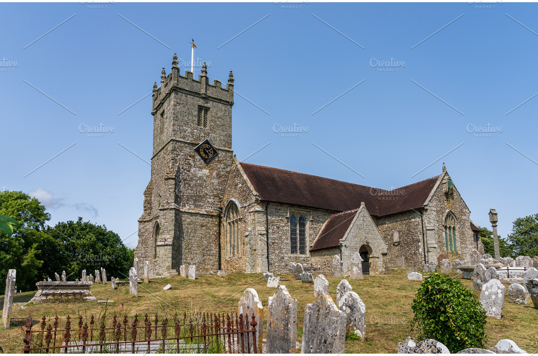 All Saints Church in the small, an Architecture Photo by Backyard Stock