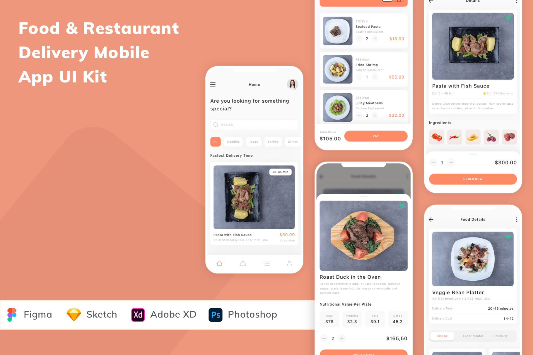 Food & Restaurant Delivery UI Kit, an UI Kit Template by Betush