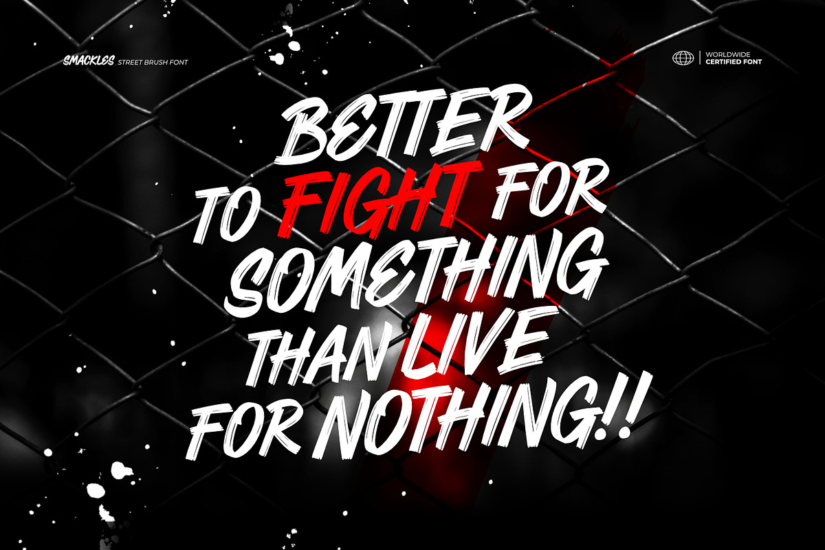 Smackles - Street Brush Font, a Handwritten Font by ikiiko (Photo 2 of 7)