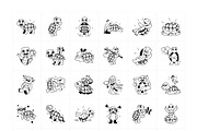 Turtle Cartoon Stickers Set, an Emoji Icon by Vectors Market (Thumbnail 6 of 6)