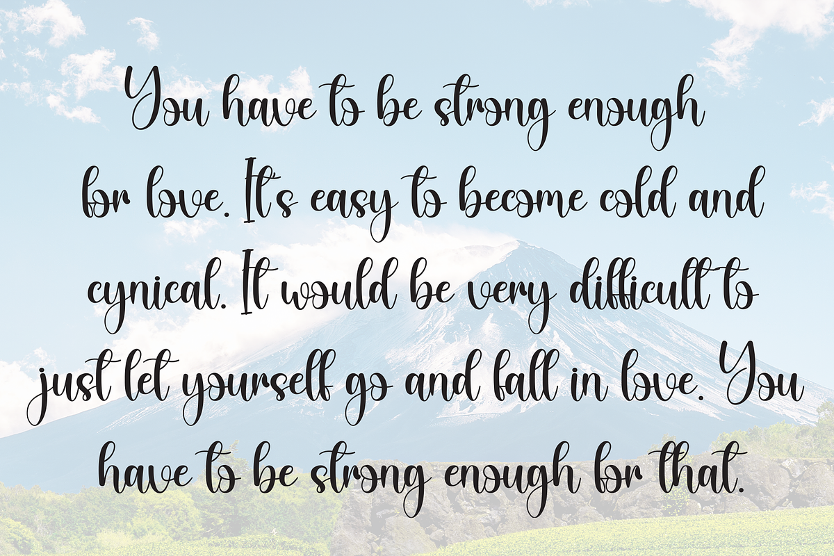 Sunlight | Script Font, a Handwritten Font by Scratchones (Photo 6 of 8)