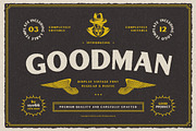Goodman - Retro Vintage Typeface, a Sans Serif Font by uyo66 (Thumbnail 1 of 11)