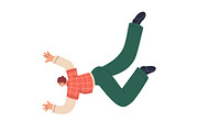 People flying in free poses set, a Person Illustration by Good Studio (Thumbnail 7 of 8)