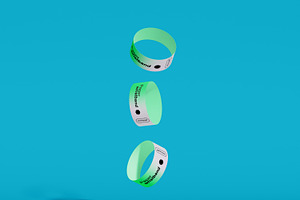 Wristbands Branding Mockup, a Product Mockup by Mego-studio