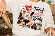 Fueled By Iced Coffee & Books PNG, a Seasonal Illustration by Rose Art (Thumbnail 2 of 4)
