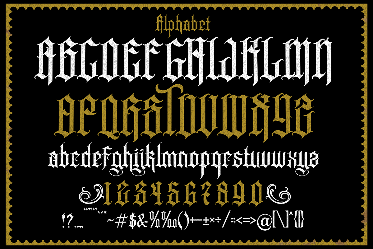 KINGSTOWN, a Blackletter Font by dansdesign (Photo 6 of 10)