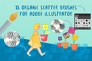 18 Scatter Brushes, a Brush Add-On by Bene's shop (Thumbnail 1 of 5)