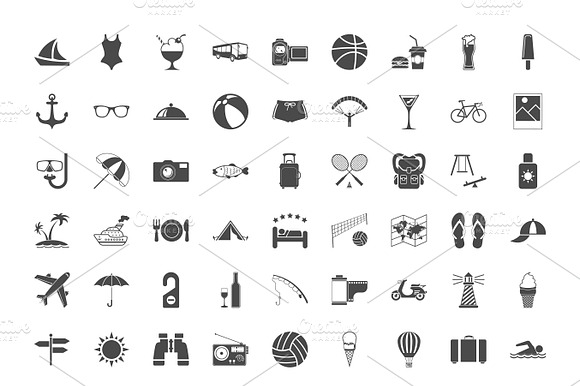 Summer Icons.