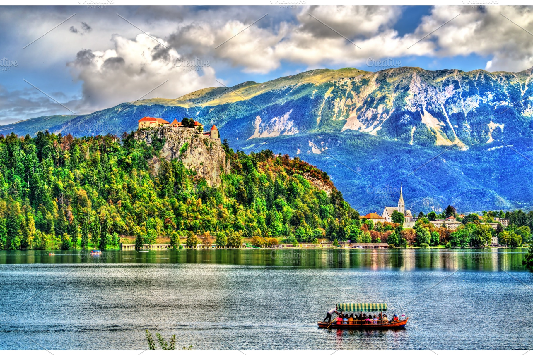 Bled castle in slovenia containing slovenia, bled, and castle, an Architecture Photo by Leonid Andronov