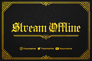 Golden Stream Overlay, a Templates & Theme by StreamSkins (Thumbnail 1 of 5)