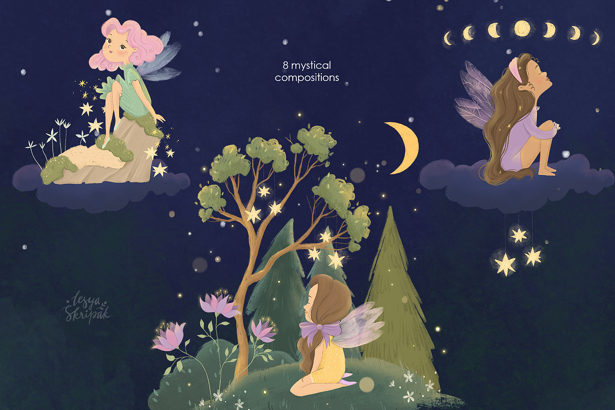 Magic forest and fairies, an Animal Illustration by Lesya Skripak (Photo 5 of 9)