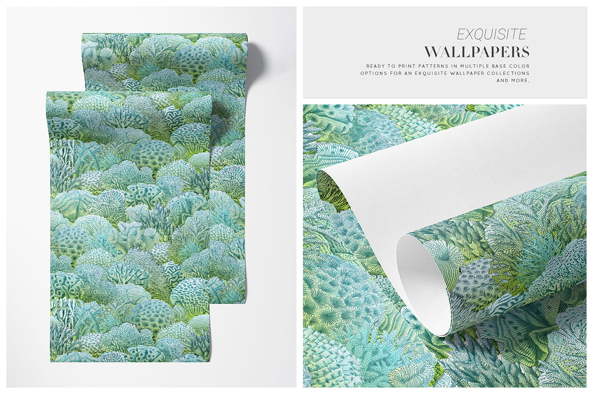 Pelagia, Luxury Coral reef Prints++, a Pattern Graphic by Pink Linen (Photo 13 of 15)