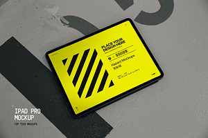 Industrial iPad Pro Mockup