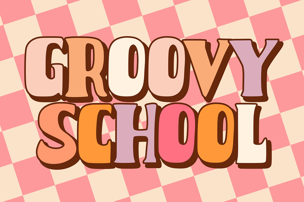 Sunday Vibes - Retro Font Types, a Font by KiddoGlyphs Studio (Photo 3 of 3)