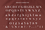 Magich Modern Serif Typeface, a Serif Font by Alfinart (Thumbnail 8 of 10)