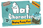 Hat Character Font, a Handwritten Font by N Nakorn Creative (Thumbnail 1 of 9)