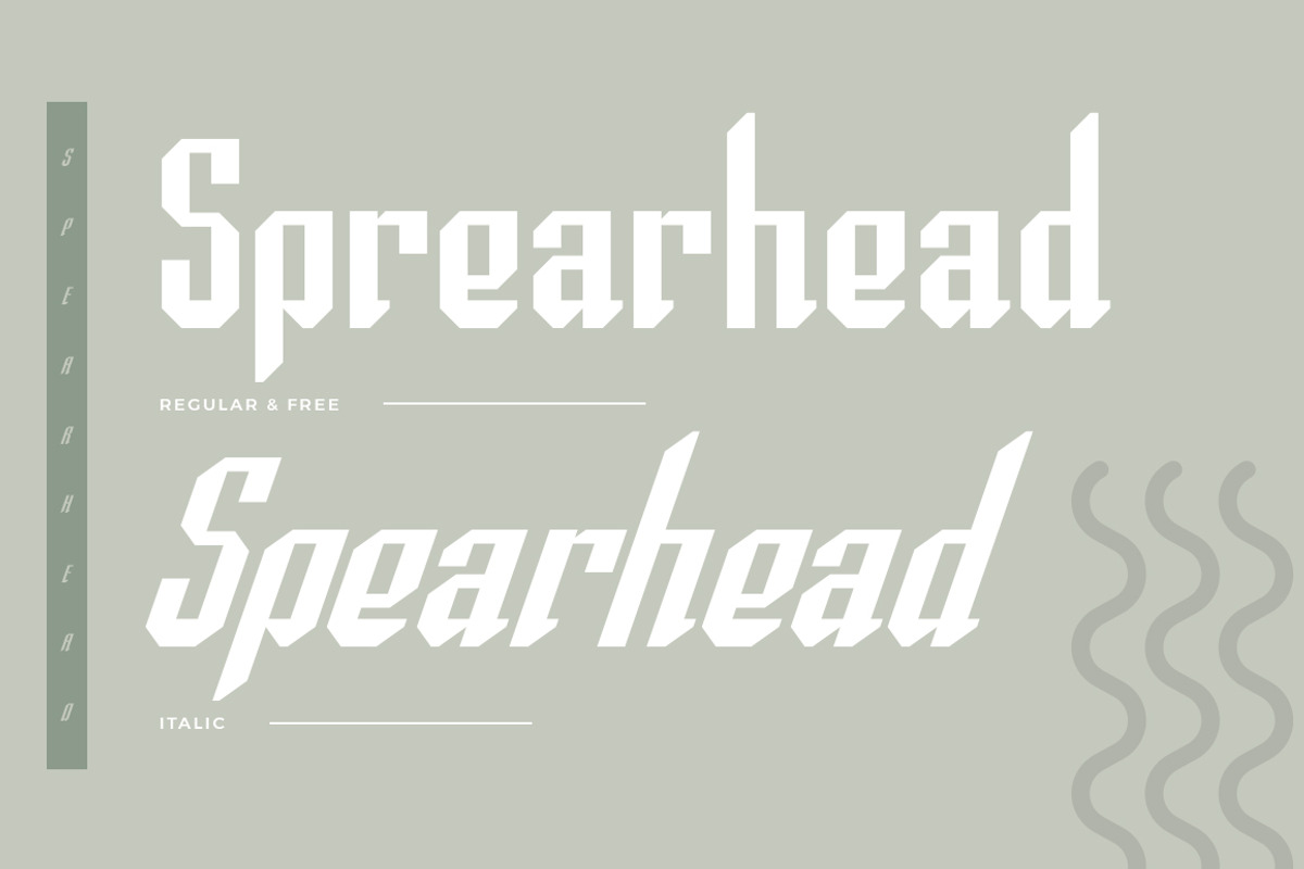 Spearhead Typeface | Font preview 2