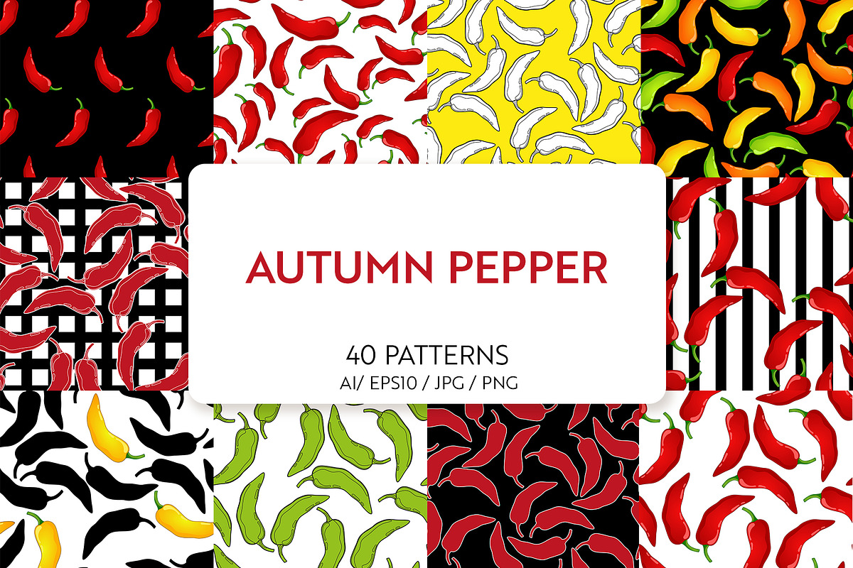 Autumn Pepper | Seamless Patterns, a Pattern Graphic by Kandella's Art (Photo 1 of 7)