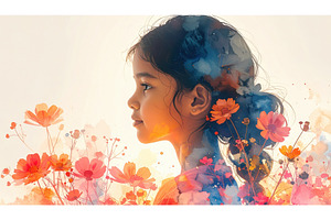 Expressive watercolor portrait of a, an Arts & Entertainment Photo by Igor Tichonow