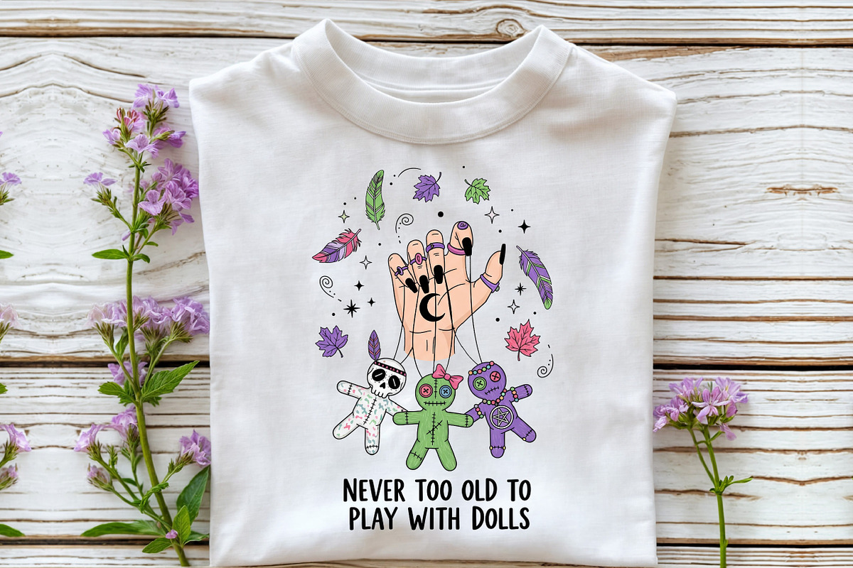 Never Too Old to Play with Dolls PNG, an Illustration by DreamCafeArt (Photo 5 of 6)