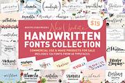 Handwritten Fonts Collection, a Script Font by Areatype (Thumbnail 62 of 62)