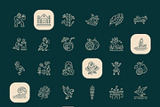 Tropical Icon Art Set, an Outline Icon by Prosymbols (Thumbnail 7 of 8)
