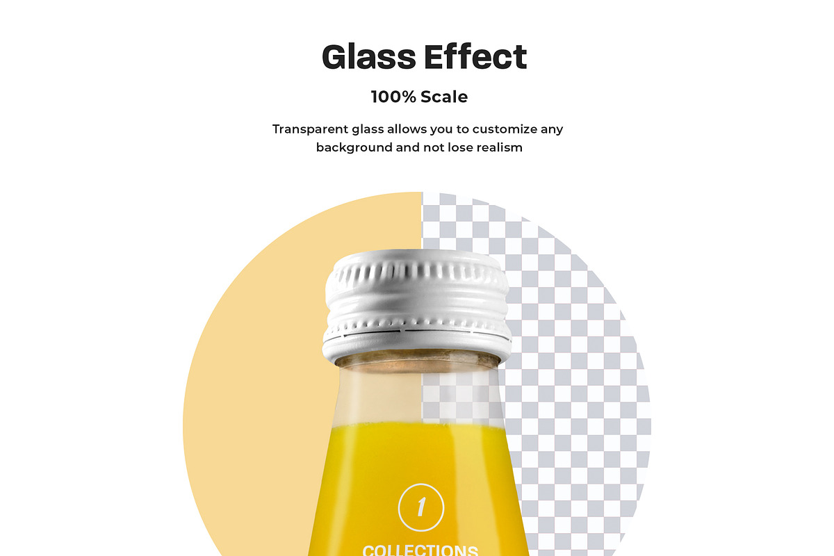 3 Mockup Glass Juice Bottle, a Packaging Mockup by Grow Design Craft Studio (Photo 4 of 7)