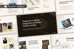 Luxury Jewelry Presentation Slides, a Presentation Template by Antstheme