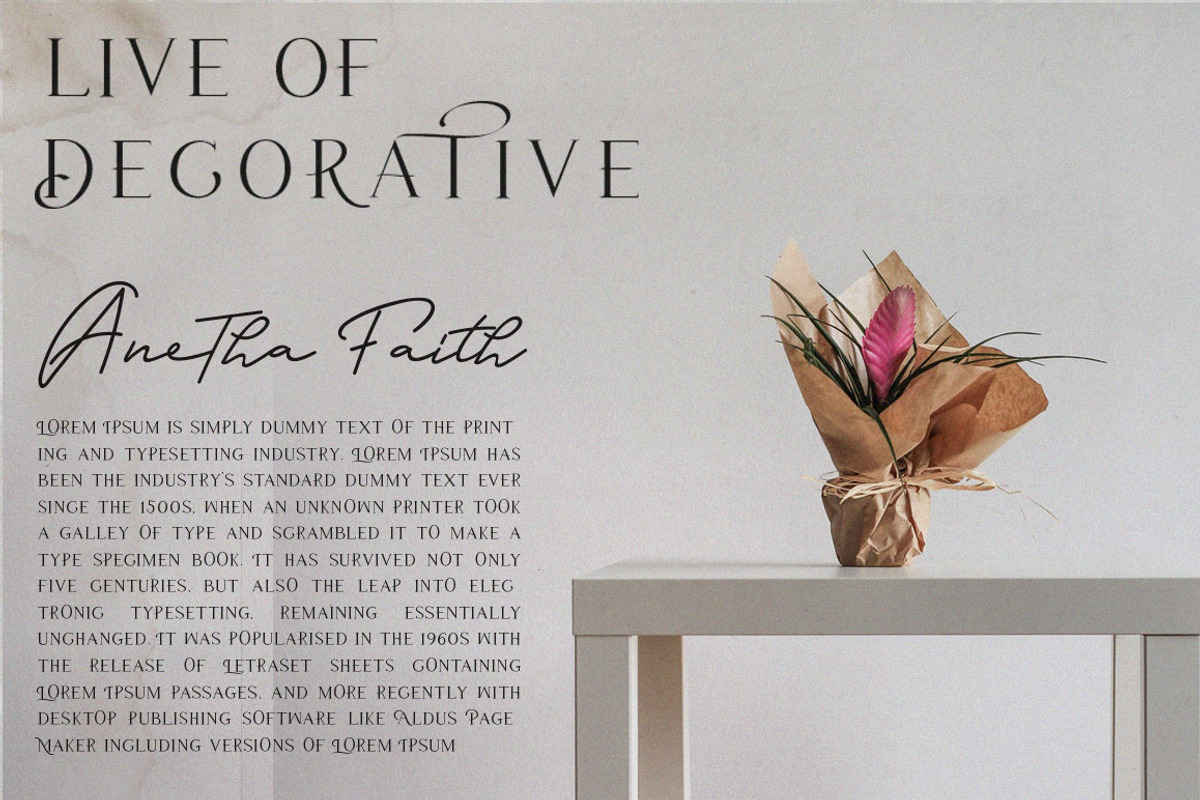 Anetha Faith Signature Font Duo, a Serif Font by Anxiety Studio (Photo 15 of 16)