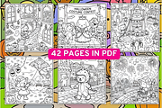 Cozy Halloween Adventures Coloring, a Seasonal Illustration by Design Station (Thumbnail 2 of 4)