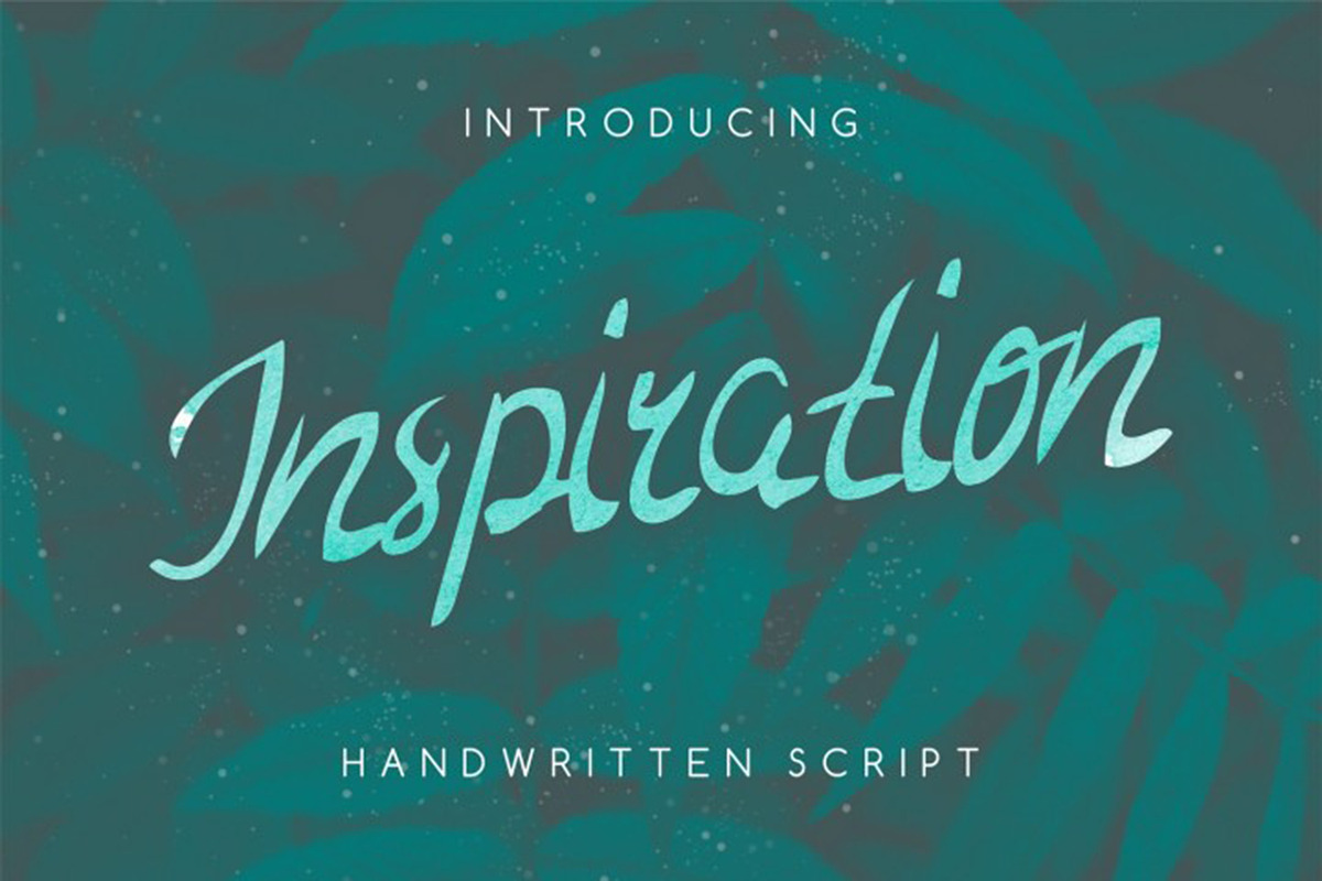 Inspiration handwritten script font