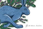 Moonlit Woodland — Winter Patterns, an Animal Illustration by Liiafis (Thumbnail 10 of 15)